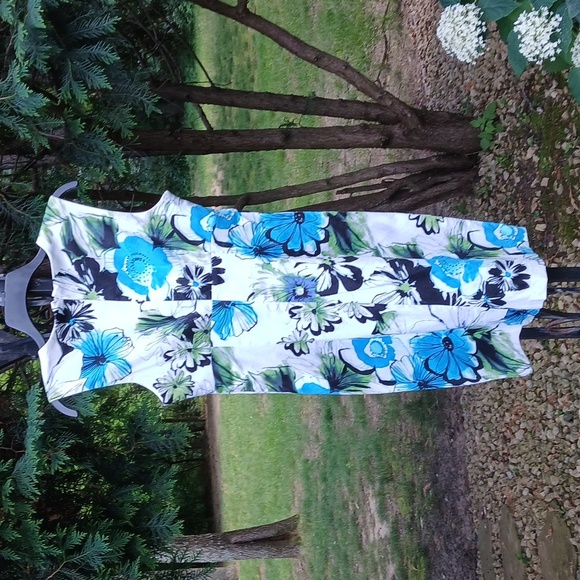 Roulette Floral Beautiful Dress 97% Cotton Size 8 - Picture 8 of 12